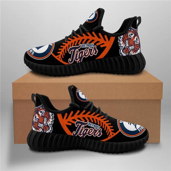 Women's Detroit Tigers Mesh Knit Sneakers/Shoes 004